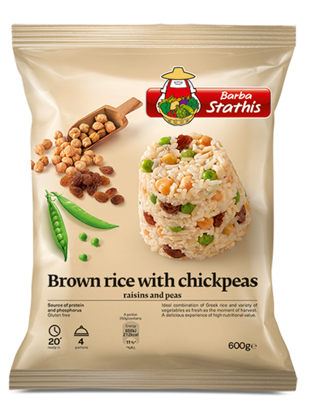 Brown rice with chickpeas 